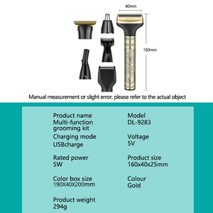 <span class=keywords><strong>DALING</strong></span>-Kit DE ASEO profesional para hombre, <span class=keywords><strong>afeitadora</strong></span> multifuncional, 6 en 1, para recortar cejas y pelo de nariz, 2 unidades - Product Image 6