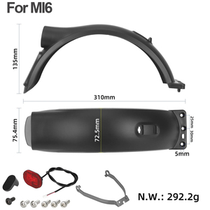 MI6บังโคลนหลังพร้อมตะขอและไฟท้าย6 Lite ชุดบังโคลนหลังพร้อมตะขอและไฟท้าย LED - Product Image 5