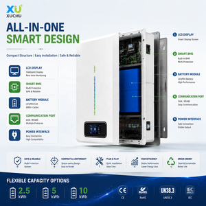 แบตเตอรี่ติดผนัง 25.6V 51.2V 100Ah 200Ah 2.5kWh 5kWh 10kWh สำหรับเก็บพลังงานแสงอาทิตย์ ระบบสำรองไฟบ้าน ระบบออฟกริด - Product Image 4