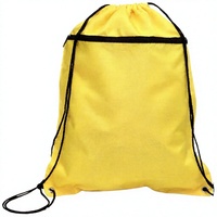 Sac à dos à cordon personnalisé avec logo promotionnel, unisexe, en polyester imperméable, avec bandoulière, pour la gym, les sports, la remise en forme et les activités de plein air