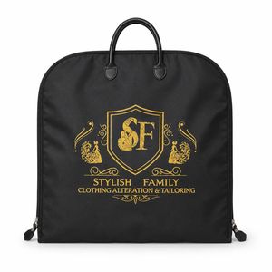 Sac à vêtements de grande capacité en tissu Oxford avec logo personnalisé, protège-costume de luxe pour les voyages d'affaires et les tenues formelles - Product Image 1