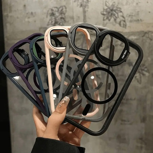 Trong Suốt Rõ Ràng Trường Hợp Từ Tính Sạc Không Dây Trường Hợp Đối Với <span class=keywords><strong>iPhone</strong></span> <span class=keywords><strong>7</strong></span> 8 Cộng Với X XR XS Max 11 12 13 Mini 16 15 14 Pro - Product Image 2