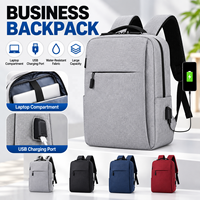 Sac à dos d'ordinateur portable personnalisé avec logo, port de charge USB, résistant à l'eau, pour voyage, en tissu imperméable, unisexe, avec motifs moto