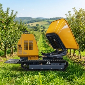 Camion benne rotative Kc1200, Produits les plus vendus, Mini-dumper chenillé rotatif Kc1200, Camion benne basculante hydraulique rotative de 1200 kg, CE - Product Image 6