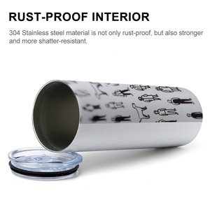Vaso Térmico de Acero Inoxidable de 20oz con Diseño Personalizado, Taza Aislada y Resistente para Bebidas - Product Image 6