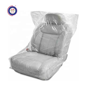 HSG fábrica al por mayor de alta calidad Auto Desechable Asiento desechable PE impermeable cubierta del volante <span class=keywords><strong>5</strong></span> en 1 cubierta del coche conjunto - Product Image 2