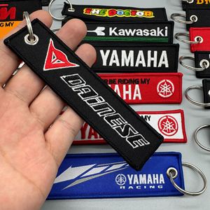 Llavero de Motocicleta con Etiqueta de Tela Bordada, Porta Llaves para Moto - Product Image 3