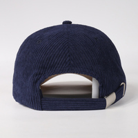 Gorra de Pana de Dos Tonos con Logotipo Bordado, Estilo Dad Hat, Sin Estructura, para Hombre y Mujer, Invierno, OEM