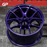 Jantes forgées monobloc à 5 branches en alliage d'aluminium 6061, couleur violet bonbon, 17-24 pouces pour Nissan 370Z WRX STI 5x114.3, ET personnalisé