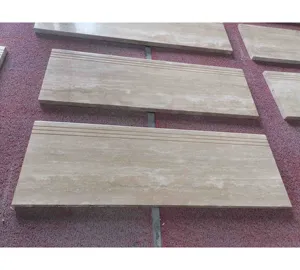 SHIHUI vente en gros de carreaux de <span class=keywords><strong>travertin</strong></span> naturel Beige clair poli intérieur <span class=keywords><strong>extérieur</strong></span> utilisation d'hôtel marches d'<span class=keywords><strong>escalier</strong></span> carreaux de <span class=keywords><strong>travertin</strong></span> turquie - Product Image 1