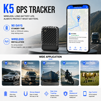 Traceur GPS d'actifs sans fil K5, étanche IP65, aimant puissant, GLONASS GSM GPS+BDS+LBS+Wifi, surveillance de la logistique des conteneurs et des flottes