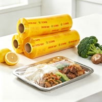 Film alimentaire transparent en PVC de qualité alimentaire sur rouleau jumbo, largeur personnalisée, pour emballage de cuisine, onigiri, film plastique nylon, film alimentaire