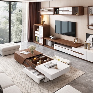 Wholesale Chinese Style Modern <strong>Rectangle</strong> Hidden Storage <strong>Table</strong> Basse Living Room Wood <strong>Coffee</strong> <strong>Table</strong> - Product Image 5