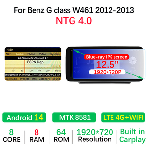 Android 14 MTK8581 Carplay Inalámbrico para <span class=keywords><strong>Mercedes</strong></span> <span class=keywords><strong>Benz</strong></span> Clase G W461 2012-2019, Radio de Auto Android, Reproductor Estéreo, <span class=keywords><strong>GPS</strong></span>, Navegación - Product Image 5
