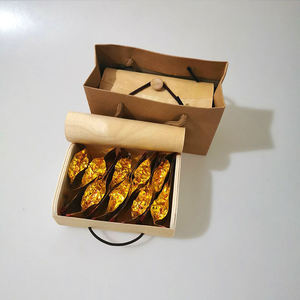 Coffret cadeau boîte à thé en bois emballage Portable durable pour 500g Dragon de thé noir pour boule imprimé UV forme personnalisée - Product Image 3