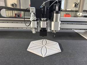 Mesin pembuat alur pemotong Digital otomatis CNC, untuk <span class=keywords><strong>Panel</strong></span> akustik bulu hewan peliharaan serat poliester - Product Image 6