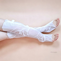 Chaussettes masques pour les pieds, hydratantes, pour pédicure, nail art, utilisation en salon de beauté