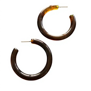 Pendientes de Aro de Resina con Diseño de Caparazón de Tortuga, Estilo Vintage, Elegantes y Modernos, Ideales para Aniversarios y Fiestas, para Mujer - Product Image 5