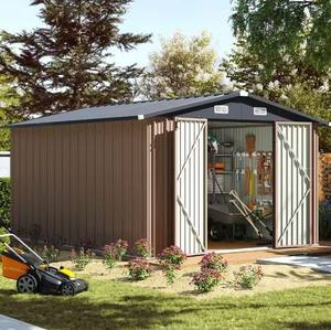 Grand hangar en métal imperméable en acier galvanisé populaire de 10X12 FT portes latérales doubles faciles à assembler <span class=keywords><strong>pour</strong></span> entrepôt - Product Image 6