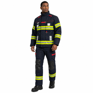 ชุดดับเพลิง ANBENFIRE EN469:2020 Nomex IIIA สีน้ำเงินกรมท่า ชุดนักผจญเพลิง ป้องกันไฟระดับ ATPV 25-40cal/cm HRC4 แบบแยกชิ้น - Product Image 5