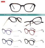 Nouvelle monture optique de prescription en acétate et métal, œil de chat, monture complète, pour lunettes d'ordinateur unisexes à la mode, OEM personnalisé