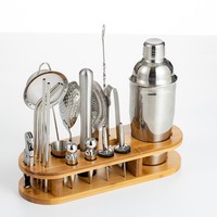 Professionelles Cocktail-Barset Edelstahl Mixologie-Werkzeuge Bar-Cocktail-Shaker-Set Reise-Cocktail-Shaker-Set