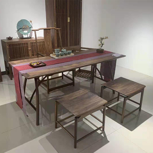 <span class=keywords><strong>Planche</strong></span> en <span class=keywords><strong>bois</strong></span> de <span class=keywords><strong>noyer</strong></span> noir massif à trois couches de conception moderne résistante à la corrosion pour les meubles de bureau haut de gamme - Product Image 4