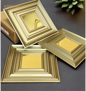Paneles de Pared Modulares <span class=keywords><strong>3D</strong></span> en Dorado Champán Brillante, Resistentes al Agua, <span class=keywords><strong>para</strong></span> Decoración de Salas de Estar, Hoteles y Fondos de TV - Product Image 1