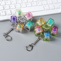 Clavier mécanique créatif à activation par pression, outil de décompression, capuchon de touche anti-stress pour les doigts, pendentif spinner DIY en plastique
