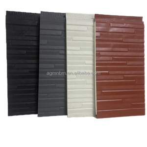 Revêtement métallique personnalisé de 16mm Panneau isolant moderne en polyuréthane sandwich en mousse <span class=keywords><strong>d</strong></span>'aluminium sculpté Mur extérieur Maisons préfabriquées - Product Image 1