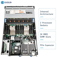 Serveur Dell PowerEdge R720XD 2U d'occasion pour les tests en laboratoire académique, la recherche, le stockage intensif et la configuration d'environnements d'entreprise et de laboratoires domestiques
