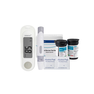 Kit de <span class=keywords><strong>glucomètre</strong></span> sans codage pour usage domestique, adapté aux personnes âgées et aux femmes enceintes, <span class=keywords><strong>avec</strong></span> bandelettes de test et lancettes - Product Image 5