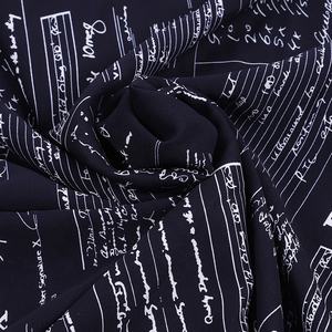 Plaine Style 150GSM Tissé Poly Doux Tissu Georgette Avec <span class=keywords><strong>Équations</strong></span> <span class=keywords><strong>Mathématiques</strong></span> Imprimer - Product Image 2