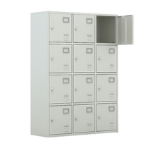 Casier métallique à 6 portes, armoire de rangement en acier verrouillable, casier à sacs pour étudiants pour l'école et la salle de sport