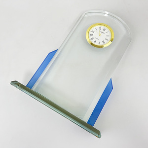 Reloj mecánico de cristal de mesa, reloj de escritorio de mesa en blanco con láser 3D K9 para regalo de recuerdos - Product Image 4