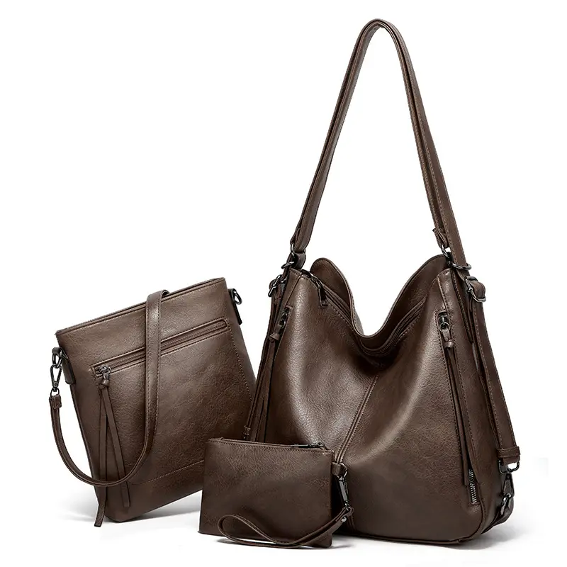 Fashion Large Capacity Satchels Pu Leather women's handbags set tote designer handbags sets