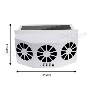 Ventilateur d'échappement solaire pour voiture, refroidisseur de calandre, ventilateur de ventilation automatique, alimentation double mode - Product Image 6