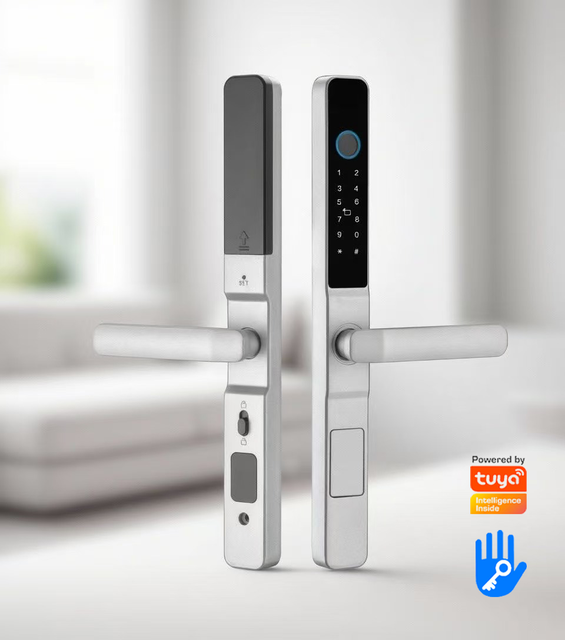 Tongtong for WiFi Unlocking IC Card Temporary Password Fingerprint Smart Door Lock 100 Fingerprint Capacity Cloud Storage