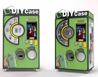 Machine distributrice d'impression de coques de téléphone 3D personnalisées DIY à haute rentabilité avec acrylique et métal pour les entreprises