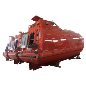 Bateau de sauvetage à chute libre ignifuge avec système de pulvérisation pour évacuation d'urgence - Product Image 1