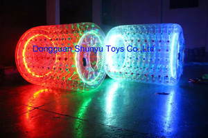 Oem Chất lượng cao 0.8 mét PVC Tùy chỉnh Inflatable zorb LED Đèn nước đi bộ thể thao con lăn bóng cho các sự kiện và trò chơi thể thao - Product Image 2