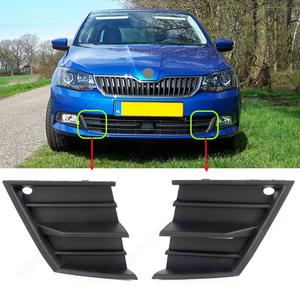 Encadrements de feux antibrouillard Skoda Fabia 2015-2020, caches de pare-chocs avant en ABS, garnitures latérales gauche et droite - Product Image 1