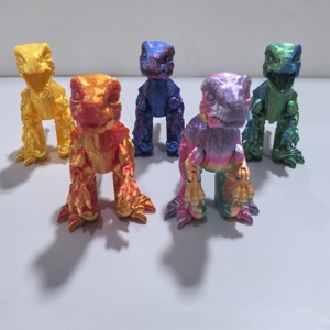 <span class=keywords><strong>3D</strong></span> Impresso Design Criativo Movable Dinosaur Toy Modelo Easter Gift ForBoys Caracterizando Animais Dinossauros - Product Image 1
