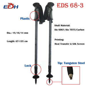 Bâtons <span class=keywords><strong>de</strong></span> marche télescopiques <span class=keywords><strong>de</strong></span> haute qualité, pôle <span class=keywords><strong>de</strong></span> Trekking, d'espacement, marche nordique, en carbone, vente en gros - Product Image 6