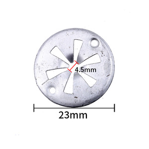 Plaque d'isolation thermique en métal, diamètre 23 mm, trou de 4,5 mm, pour fixation intérieure ignifuge de voiture - Product Image 1