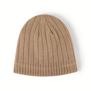 Chapeau d'hiver en laine épaisse tricotée avec rabats d'oreilles pour jeunes, style automne et chaud, vente en gros - Product Image 5