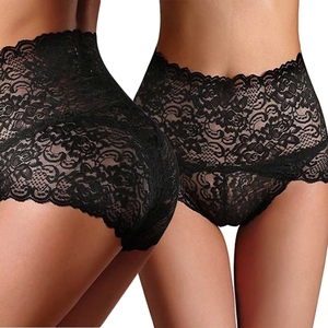Braguitas de Encaje Elegantes para Mujer, de Cintura Alta y Baja, Lencería Sexy de Encaje, Bragas Sin Costuras, Ropa Interior, Tallas Grandes - Product Image 3