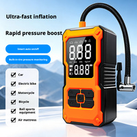 Compresseur de gonflage de pneus portable sans fil en ABS, 150 PSI, avec manomètre numérique, arrêt automatique, gonflage rapide et lumière d'urgence pour