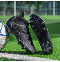 Chaussures de football imperméables et respirantes à prix d'usine, chaussures de football à haute cheville pour hommes, crampons futuristes