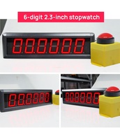 Temporizador Digital Ganxin LED de 2.3 Pulgadas y 6 Dígitos, Reloj Digital con Función de Parada de 10 Segundos para Juegos de Fiesta, Actividades Familiares y de Equipo